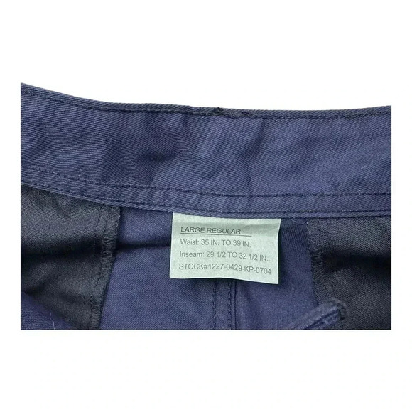 Navy BDU Pants Mens Large Regular Rothco Trouser Cargo Navy Blue Adjustable - Picture 13 of 16